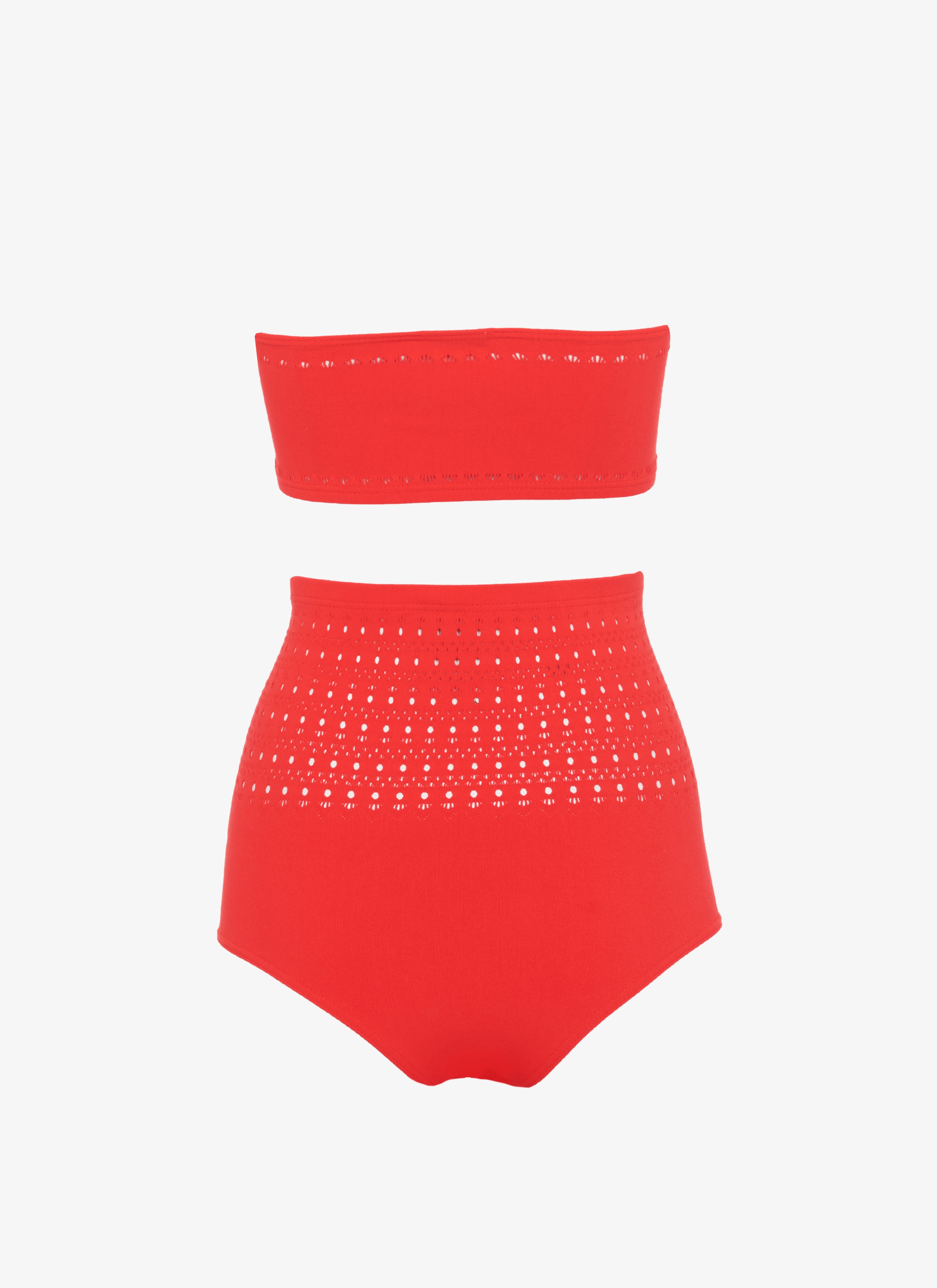 Women s Scarlet BIKINI SEAMLESS SWIMSUIT ALAÏA AE